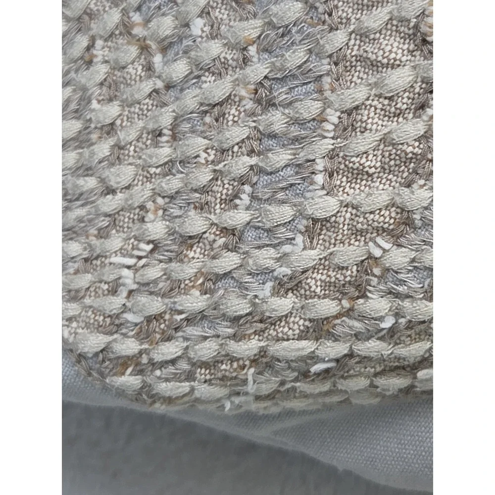 Pottery Barn Throw Pillow Embroidered Fish Shells 2012 18x18